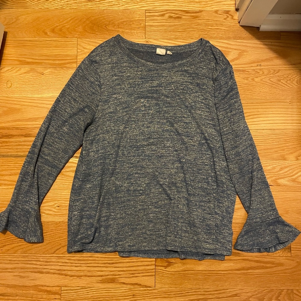 Blue GAP sweater with bell sleeves